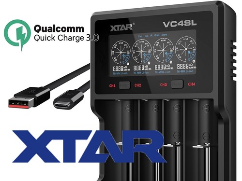 Xtar vc4sl qc3 ladegerät - vc4sl, qc3.0